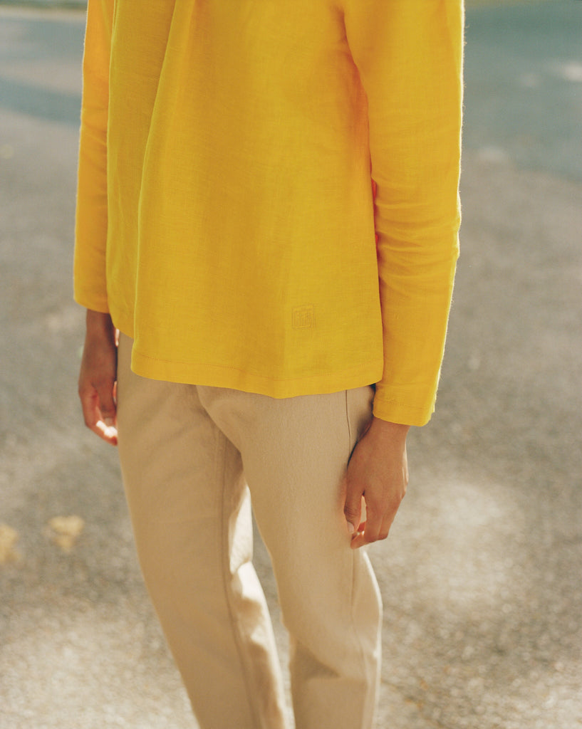 linen blouse Camille Yolk