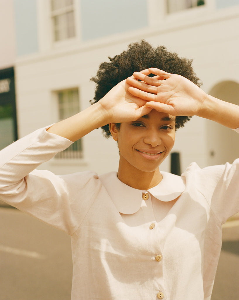  linen blouse Camille Primrose