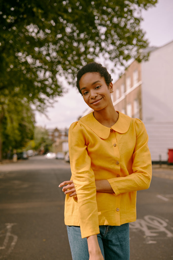linen blouse Camille Yolk