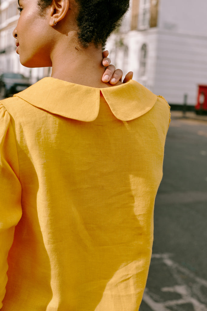 linen blouse Camille Yolk