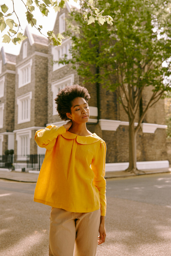Linen blouse Camille Yolk