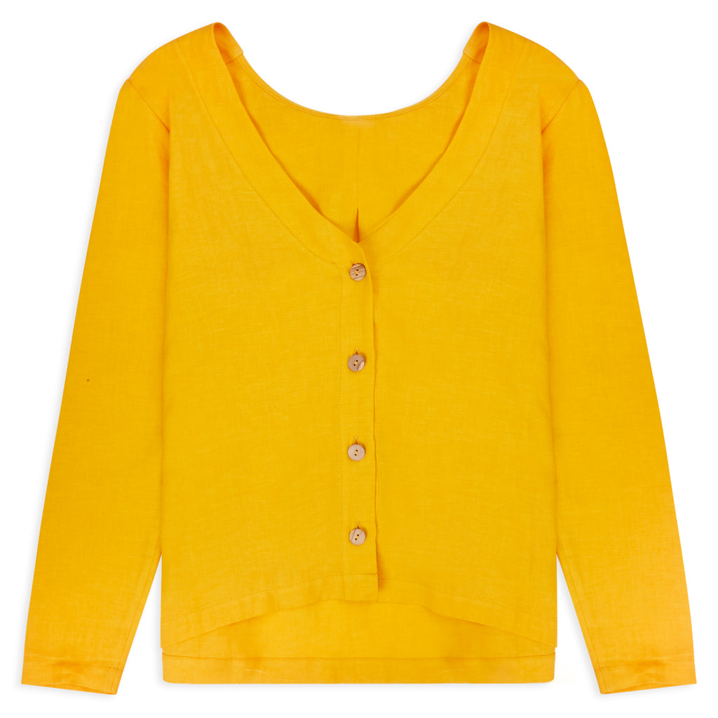 linen blouse Camille Yolk