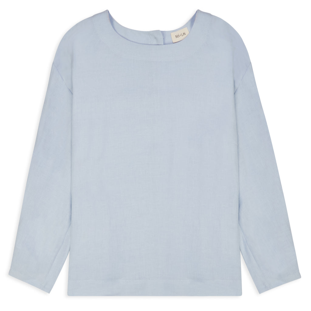 linen blouse Roxane sky